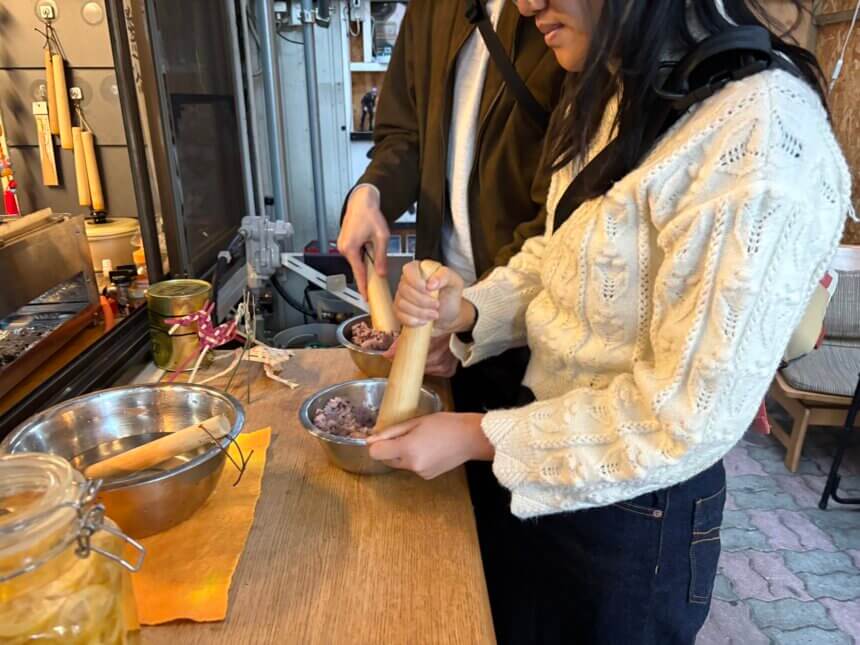 あぶらえの五平餅づくり＋飛騨の間伐材で作るマイ箸作り | 発酵食・クラフト体験